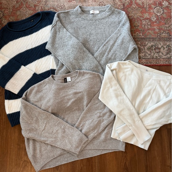 Custom Variety Pack Sweaters - BUNDLE! - Classic Crewneck Sweaters & Off-the-Shoulder Sweater
